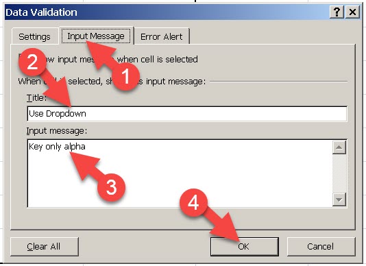 Data Validation List