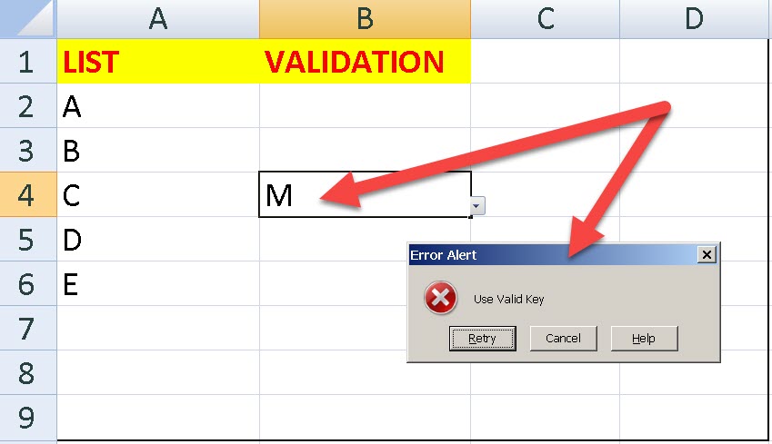 Data Validation List