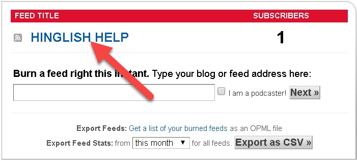 Feedburner Feed Kaise Add Kare