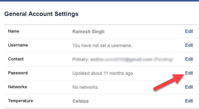 Facebook Ka Password Change Kaise Kare