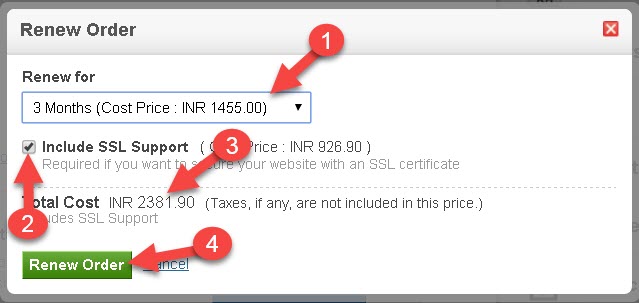 Hostgator Hosting Renew