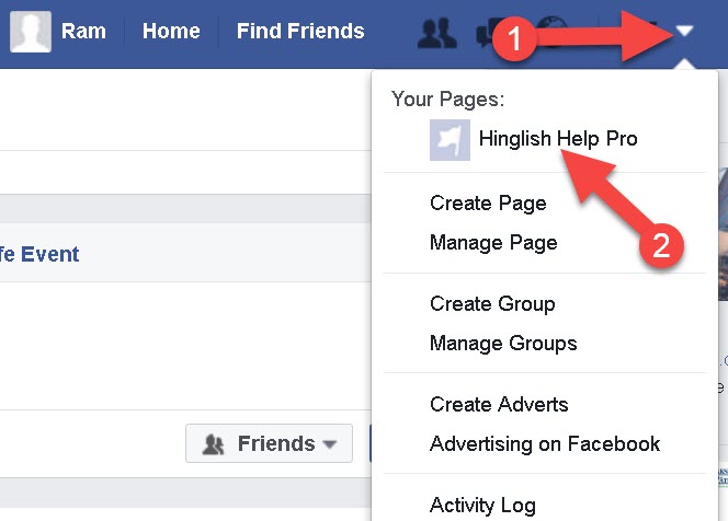 Facebook Page delete