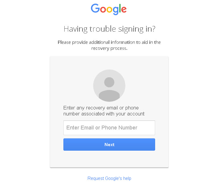 Gmail Account Recover