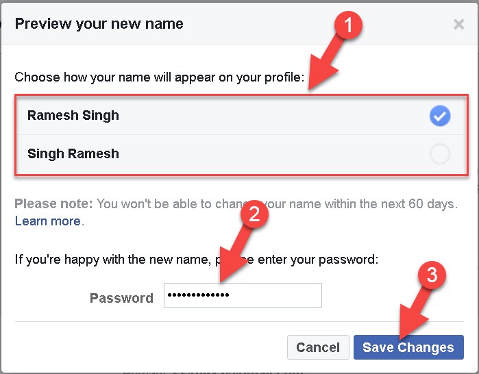 Facebook Profile Name Kaise Change Kare