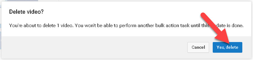 Youtube Se Video Delete