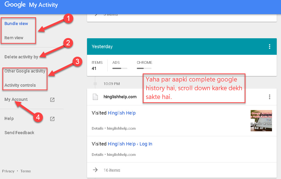 Google Par Complete Search History