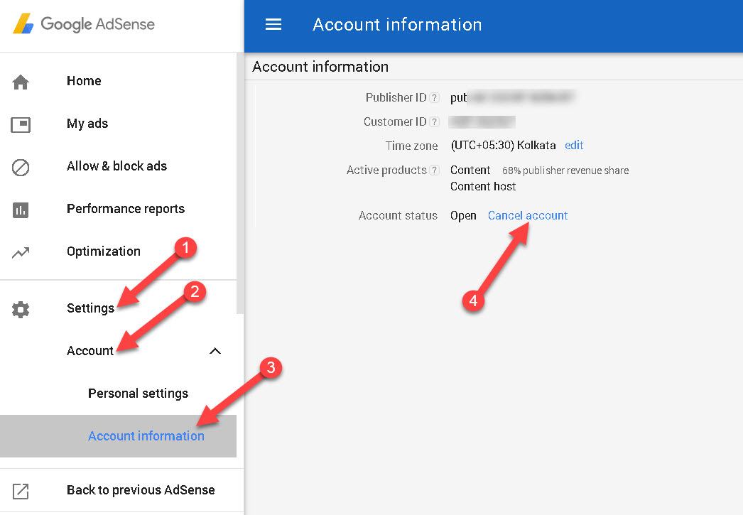 Adsense Account Disable