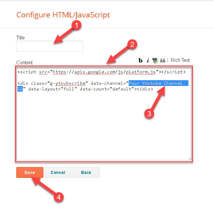 Youtube Subscribe Button
