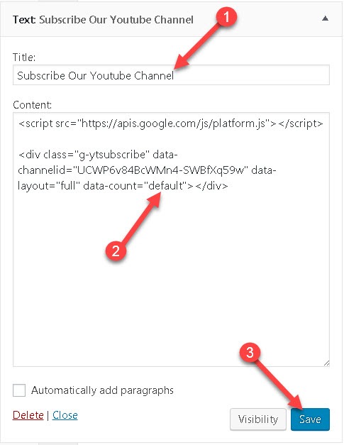 Youtube Subscribe Button