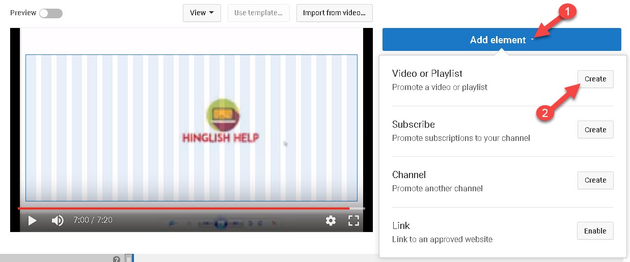 End Screen Annotations
