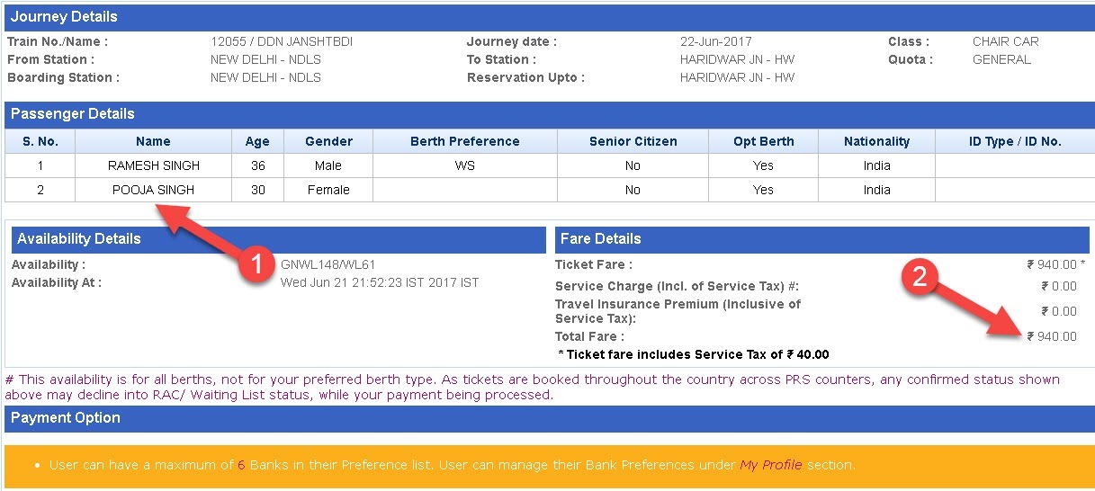 IRCTC Tatkal