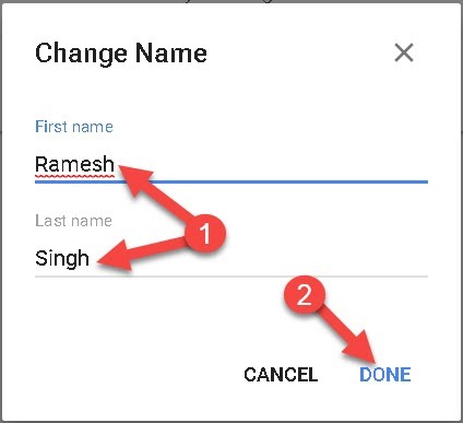 Gmail User Id Change
