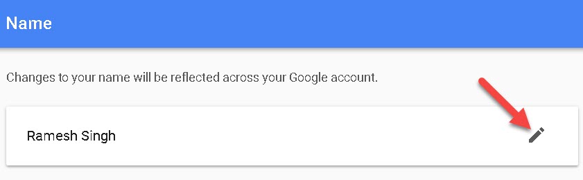 Gmail User Id Change