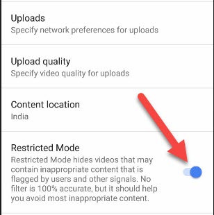 Youtube Mobile App Me Inappropriate Contents Block Kaise Kare
