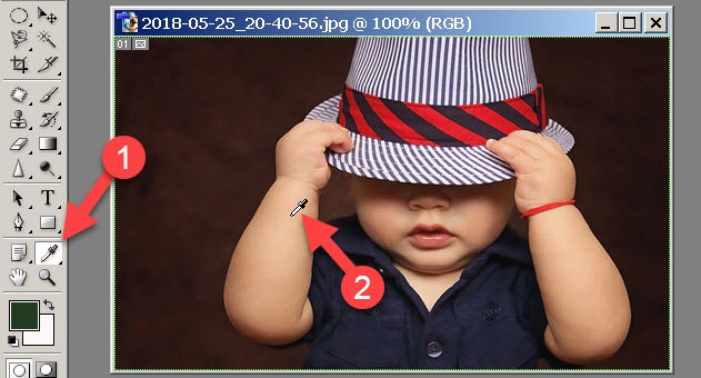 Eyedropper Tool ka use