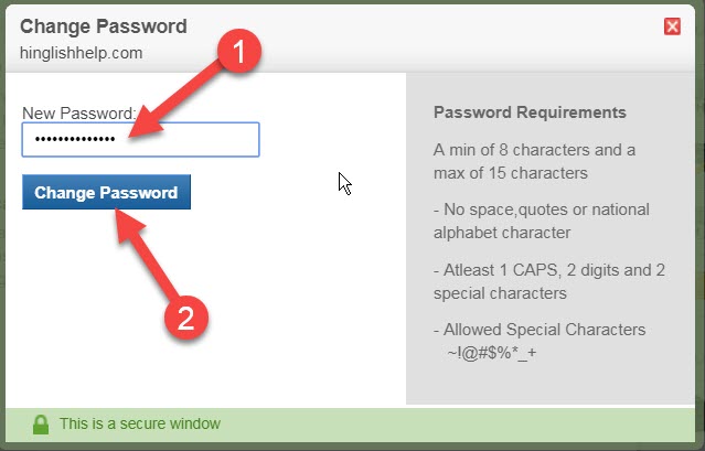 CPanel Password Change or Reset