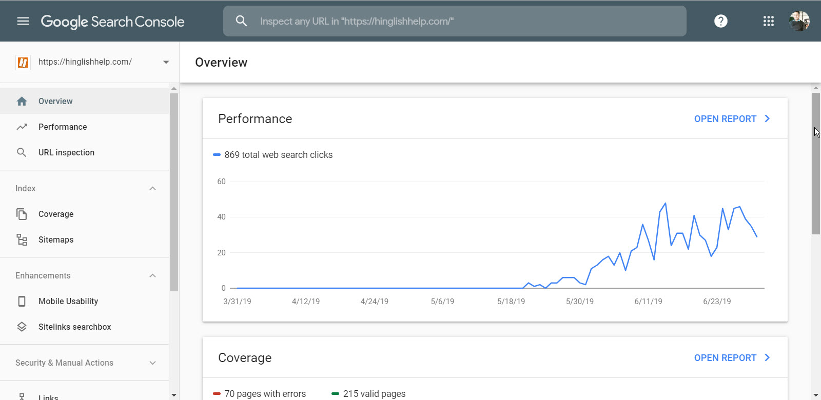 google search console ke updated new features