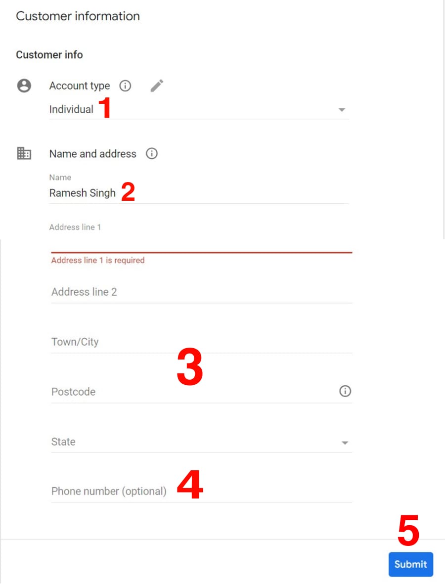 google adsense account