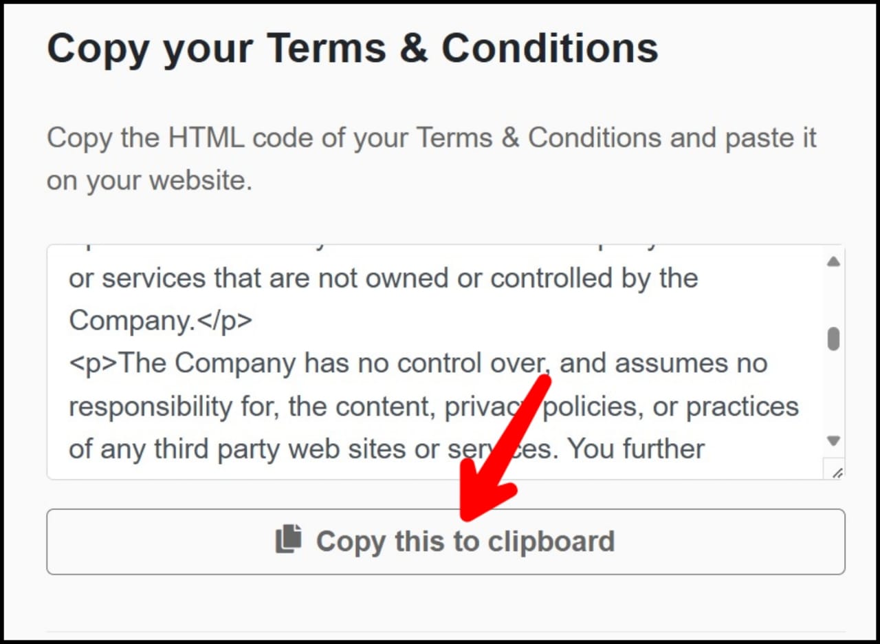 terms and conditions