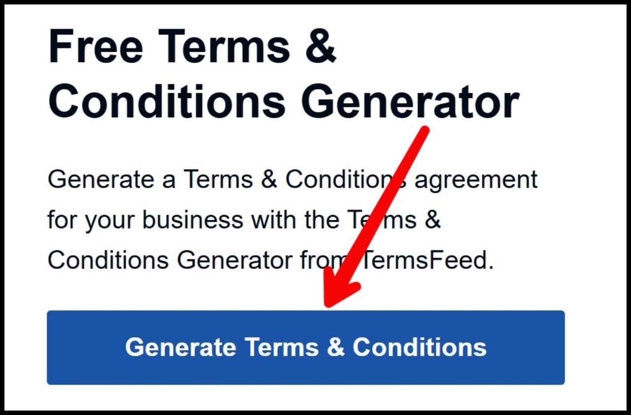 terms and conditions
