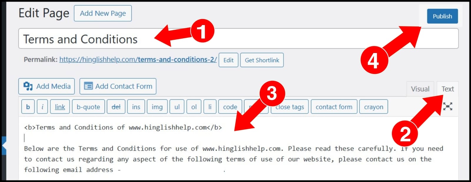 terms and conditions