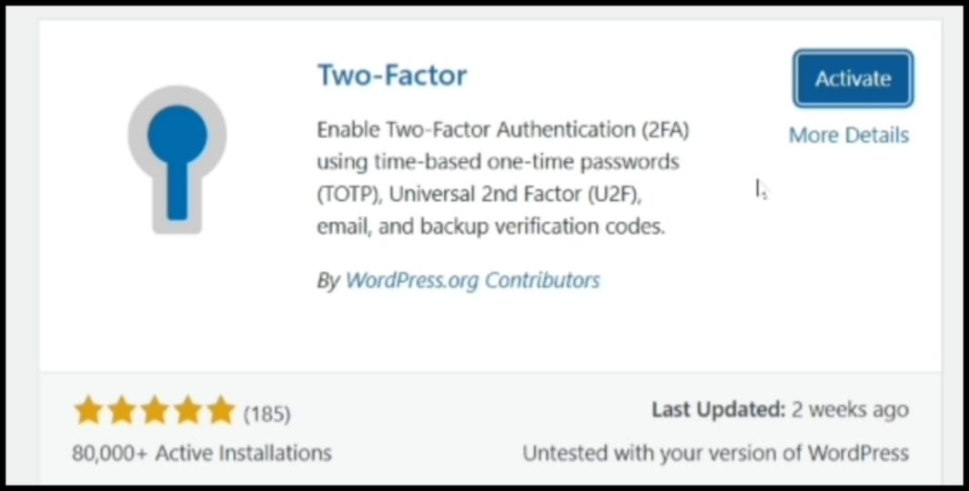 2 factor authentication